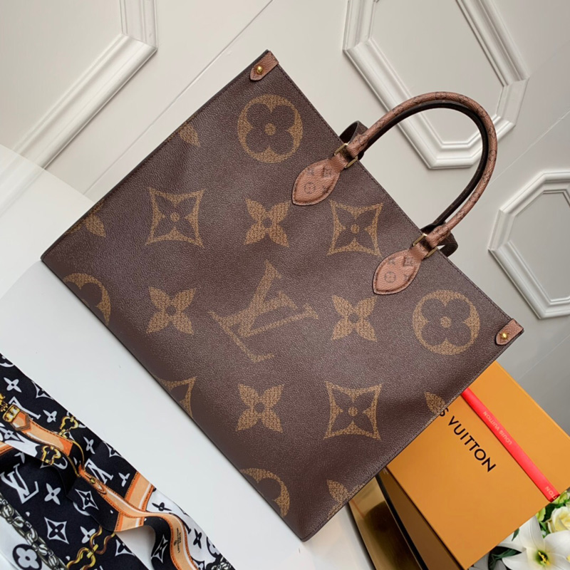 M44576 LV ONTHEGO 手袋 超大號 Monogram Reverse 圖案女包
