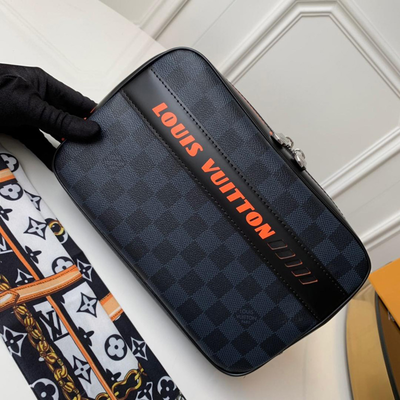 N60245 LV��̖��ϴ�� Damier Cobalt ���������ְ� LV�ְ� �{(l��n)ɫ