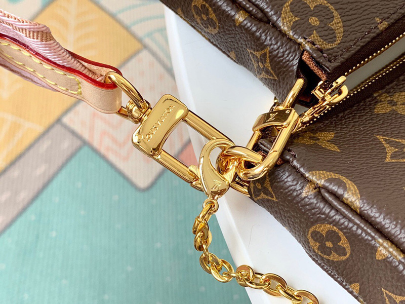 M44840 LV MULTI POCHETTE ACCESSOIRES斜挎包 LV三件套 粉色肩帶