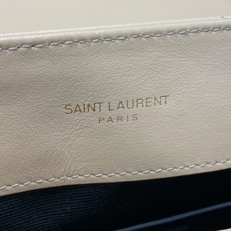 494699 YSL圣羅蘭 Saint Laurent LOULOU小號“Y”型絎縫皮革手袋 杏色金扣