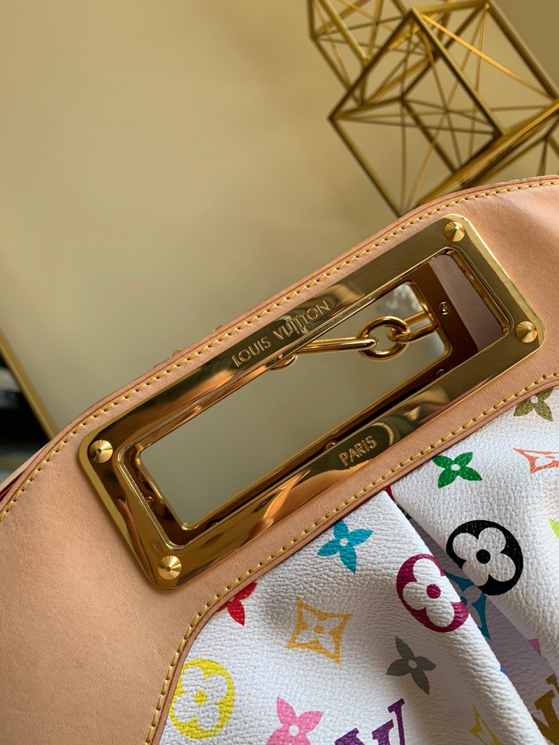 M40255 LV Monogram Multicolore系列JUDY MM手拎單肩包 白彩中號