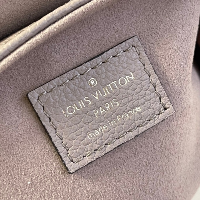 M45764 LV TINY 雙肩包 Monogram 涂層帆布女士背包 杏色