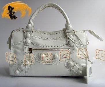 084832 BLENCIAGA ��ɫţƤ�r��Ůʿ����� �������ҽ����C܇�� �¿�б���