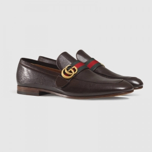 428609 GUCCI GG �����b� ��Ƥƽ����Ь ����Ь ��ɫ