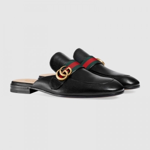 469891 GUCCI Princetown ϵ�� �pGƤ����Ь ��ɫ