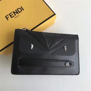 FENDI �ҵ� 355 ������BAG BUGS�۾��D����Ƥ�{�~Ƥ�����ð� ��ɫ