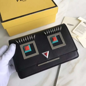 2346  Fendi 2017�¿�  ROUND EYES���} ���� ����СţƤ 朗l��б���  ��ɫ