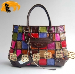 084610 Balenciaga���¿� ƴɫţƤ�{�~�y�r��Ůʿ����� ��������Ů�� ���ɫ