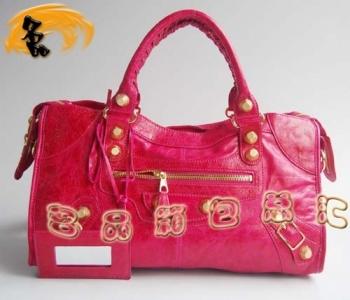 084328B  Balenciaga�C܇�� �μ�� ������������� �M����Ƥ����Ů�� �Ҽtɫ