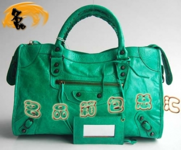 084332 Balenciaga�C܇�� �r��Ůʿ�μ�� ������������� �M����ƤŮ�� ��Gɫ