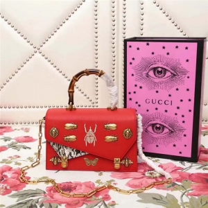 488715 Gucci ottilia 2017�ﶬϵ�� ײɫ��Ƥ ���xӡ�� ����� �tɫ