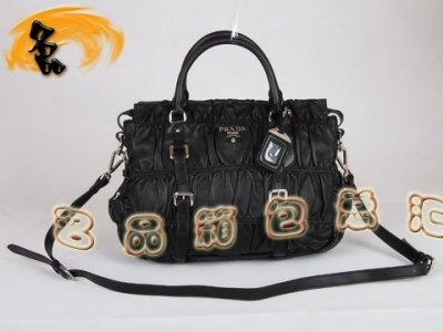 BN1336 �����_(d��)���¿� ��Ƥ�ް�Ůʿ���e�� Prada����� Pradaб��� ��ɫ