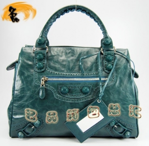 084358  BalenciagaŮ�� ������������� �M(j��n)��ţƤ��(j��ng)��r(sh��)��Ů�� ���{(l��n)ɫ