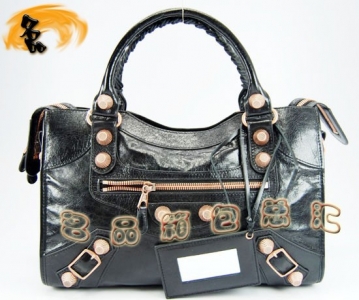173084C  �������҆μ�� Balenciaga�C܇�� �M��ţƤ�r�����eŮ�� ����� ��ɫ