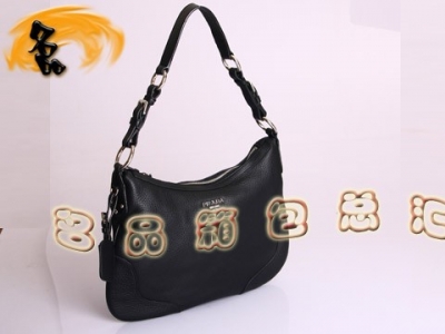 BR3373 Prada���e�� �¿�r�а� �W����ƤŮ�� �ߙn�^��ţƤ��  ��ɫ