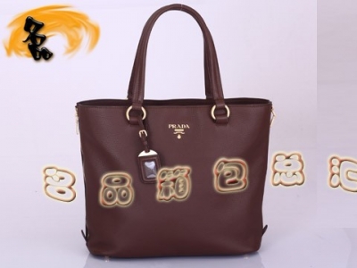 BR4372 Prada�μ�� �¿�r��Ůʿ���e�� �M��ţƤŮ�� �����_����� ��ɫ