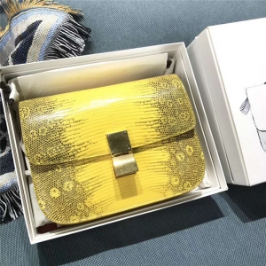 CELINE ِ�� 17���ﶬ CLASSIC BOX ����Ƥ ��̖ Ůʿ�μ�� ���Sɫ