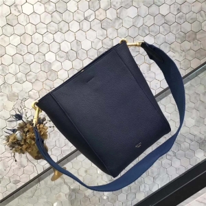 Celine ِ�� Seau Sangle ��Ƥ��֦�y ���玧 SangleˮͰ�� �{(l��n)ɫ