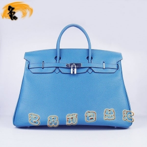 6099 Hermes Birkin �K��� Hermes����� ���R��Ů�� ��֦�y 40cm ���{ɫ�y��