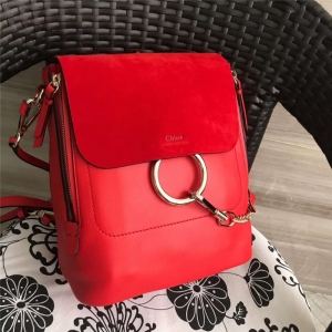 Chloe ������ Faye backpack ţƤ��ĥɰƤ �A�h朗l ��̖�p��� ��tɫ