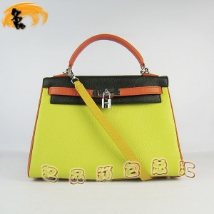 6108 �P��� HermesŮ�� ����� ���R��б��� Hermes Kelly Bag ��ɫ��֦�y �ڳȾGɫ���