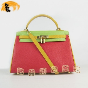 6108 �P��� HermesŮ�� ����� ���R��б��� Hermes Kelly Bag ��ɫ��֦�y �t�G�Sɫ���