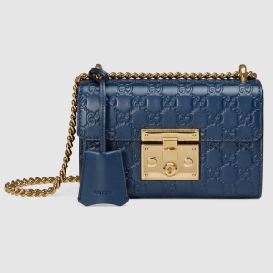 409487 Padlockϵ�� Gucci Signature ��Ƥ 朗l�米�� �{(l��n)ɫ