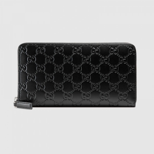 447906 Gucci�X�� Gucci�L���X�� ���Y�а� ���A Signature��Ƥ�� ��ɫ