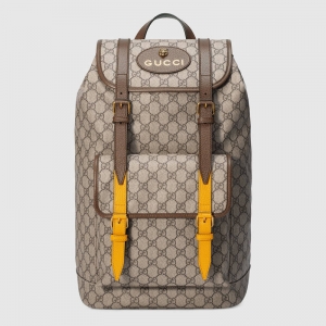 473869 GUCCI GG Supreme�߼���ܛ���췫�� ��ɫ��Ƥ�L߅ �p��� ��ľɫ