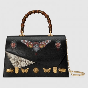 488715 GUCCI Ottilia ϵ�� С̖ Ƥ�� ����� ��ɫ
