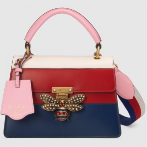 476541 GUCCI Queen Margaret ϵ�� Ƥ�� ����� ��ɫ