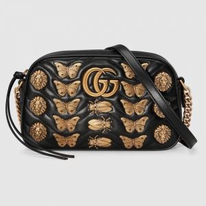 447632 GUCCI GG Marmontϵ�� ���������T� Ƥ�� �米�� ��ɫ
