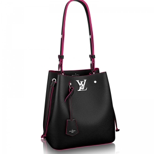 M54677 LV Lockme Bucket �ִ� LVˮͰ�� LVȫƤ�μ�б��� ��ɫ