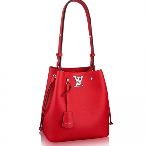 M54679 LV Lockme Bucket �ִ� LVˮͰ�� LVȫƤ�μ�б��� �tɫ