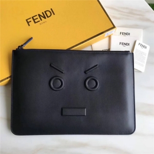 0076 FENDI �ҵ� face����ͬɫ�N�� СţƤ �w�����ð� ��ɫ
