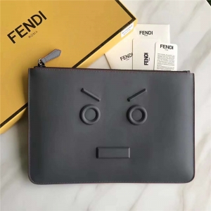 0076 FENDI �ҵ� face����ͬɫ�N�� СţƤ �w�����ð� ��ɫ