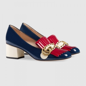 482345 GG Marmont ϵ�� �T��b� ��Ƥ �и��\��Ь �t�{��