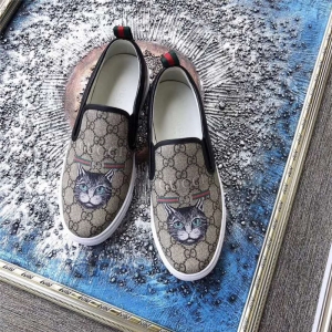 Gucci��Ь ���YЬ�� �M��ţƤ ȫ�ֹ� Gucci�������� ؈�^ӡ��