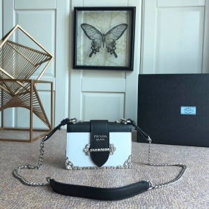 1BD018 Prada�μ�� 피���ʯ��� �r��Ůʿ���e�� PradaŮ�� �M��ţƤ ��ɫ