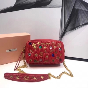 5BH118 MIUMIU�����¿� �ް�С��Ƥ �N���N� ���C�� �tɫ