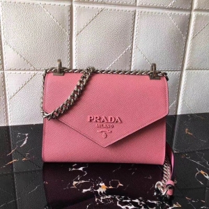 1BD127 Prada Ƥ���ִ� ͬɫ�՘� �ʽ�玧 �μ�� ��ɫ
