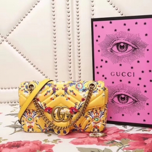443497 Gucci GG Marmontϵ�� �W�p ��ɫ����ӡ�� 朗l�米�� �Sɫ