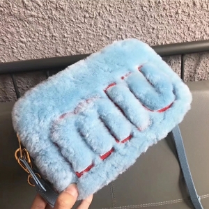 5BH084 MIUMIU���� Big logo ���ë �p��� �ְ�б��� ˮ�{(l��n)ɫ