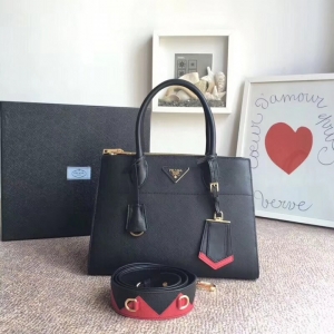 1BA102 Prada�����_ ���¿� ƴɫţƤ Ůʿ����� ��ɫ
