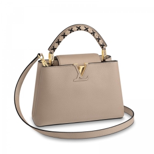 M52384 LV Capucines BB �ִ� TaurillonƤ����ذ�Ů�� LVȫƤŮ�� ��ɫ