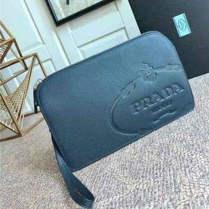 2VF056 Prada�п��ְ� Saffianoʮ�ּyţƤ �zӡ�՘�(bi��o) �����_(d��)���ð� ���{(l��n)ɫ