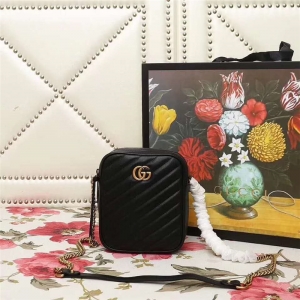 550155 GucciŮ�� ���Y���� Gucciб�� Marmontϵ�� СţƤ���� ��ɫ