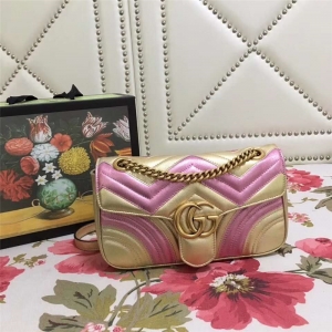 443497 GucciŮ�� ���Y���� Marmontϵ�� Gucci朗l�� ��tɫ �ۼtɫ