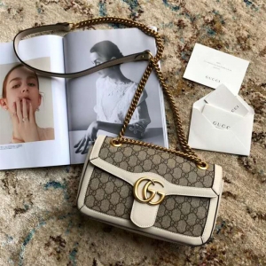 443497 GucciŮ�� Marmontϵ�� ���Y�μ�� �����pG PVC����Ƥ ��ɫ