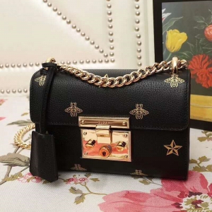 409487 Gucci�米�� Padlockϵ�� ��Ƥ ��ɫ�۷����� 朗l�米�� ��ɫ